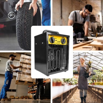 NAGRZEWNICA ELEKTRYCZNA GRZEJNIK FARELKA A++ REGULACJA TERMOSTAT 2000W 230V