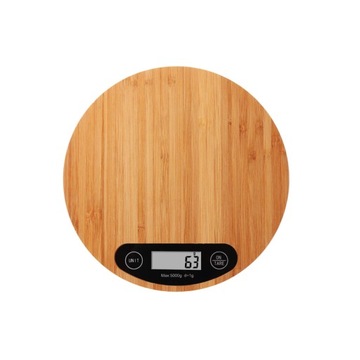 ELEKTRONICZNA WAGA KUCHENNA BAMBUSOWA LCD 5kg/1g