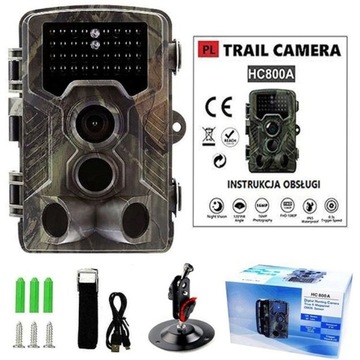 FOTOPUŁAPKA IR 940nm KAMERA MYŚLIWSKA LEŚNA Full HD 24Mpx