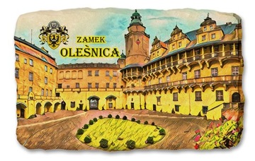 OLEŚNICA ZAMEK magnes na lodówkę kamień 927