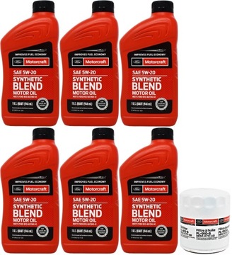 MOTORCRAFT 5W30 5,7L + FILTR MUSTANG 2,3 15-17