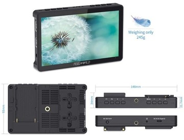 Монитор Feelworld F5 PRO V4 с диагональю 6 дюймов