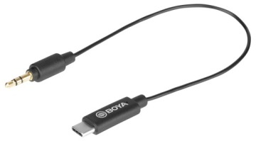 Boya BY-K2 - переходник, кабель (3,5мм TRS jack - USB Type-C), 20см