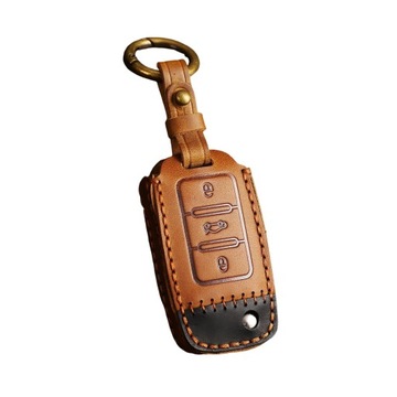 Car Key Case brelok do kluczyka Brązowy