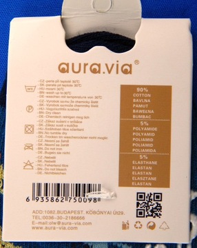 Детские носки, набор 5 пар, размеры 0-12М Aura.via