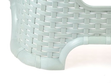 Табурет из ротанга Стульчик для кормления СЕРЫЙ 90 кг