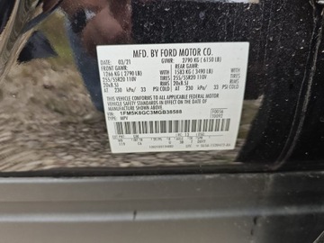 Ford Explorer VI 2021 FORD USA EXPLORER ST Performarce V6 3.0l EcoBoost 400KM : 64333km, zdjęcie 17