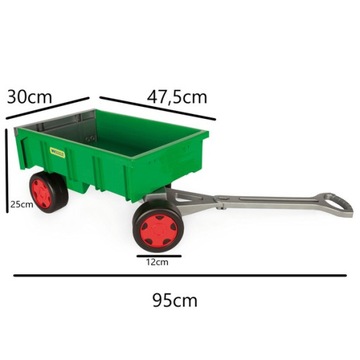 Wader 10915 Большая тележка-прицеп 60 кг для песка