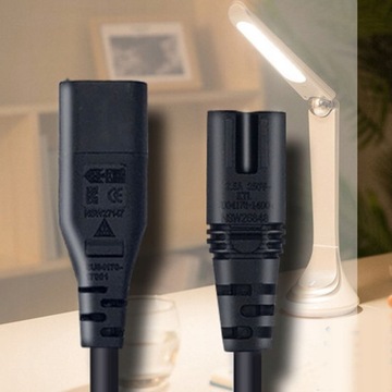 Штекер IEC 320 C8 к силовому кабелю C7 3.3
