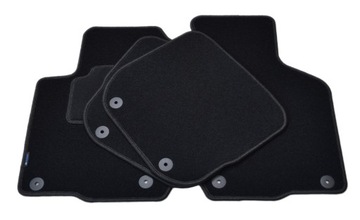 Ауди А3 8л 1996-2003 гг. Черные велюровые ковры - Aldos. Серебряный ПК