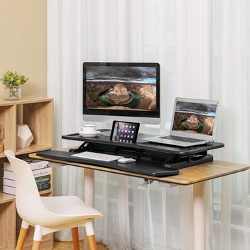 Регулируемый дополнительный стол со столиком для ноутбука