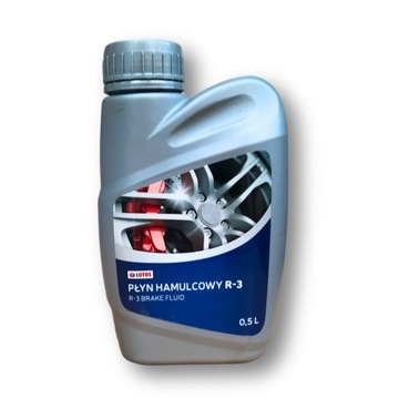 PŁYN LOTOS HAMULCOWY R-3 500 ML | DO TARCZOWYCH BĘBNOWYCH UKŁADÓW