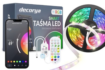 ЦВЕТНЫЕ ВОДОНЕПРОНИЦАЕМЫЕ СВЕТОДИОДЫ RGB СВЕТОДИОДНАЯ ЛЕНТА УПРАВЛЕНИЕ ЧЕРЕЗ ТЕЛЕФОН 5м