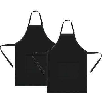 FARTUCH GASTRONOMICZNY KUCHARSKI ZAPASKA CZARNY 2x