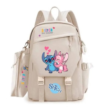 New Stitch Student Laptop Female Backback Cartoon Women Backpack School