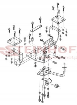 ZAŘÍZENÍ(HÁK) TÁŽNÝ FIAT SIENA SEDAN 4D OD1996DO2001E20