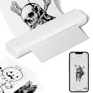 M08F-Letter Portable Printer, Support Letter Size Paper Printing, 8.5