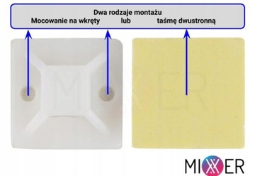 Держатели для крепления кабелей и проводов 24х24мм 20 шт.