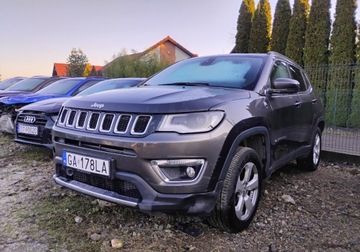 Jeep Compass II SUV 2.0 MJD 140KM 2017 Jeep Compass 2017r, SALON POLSKA. 2.0 Diesel. 4x4. AUTOMAT. Po zalaniu. VA, zdjęcie 1