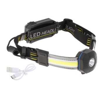 Waterproof Head Torch USB LED 7 Modes