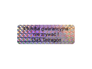 НАКЛЕЙКИ ГОЛОГРАММА ЧЕТЫРЕХУГОЛЬНИК 15х5 250 ШТ.