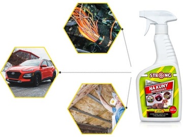 ODSTRASZACZ NA KUNY DO SAMOCHODU I DOMU SPRAY PRZECIW KUNOM STRONG 500 ML