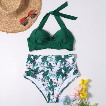 КУПАЛЬНИК БИКИНИ ВЫСОКИЙ ПУШ АП РЕТРО S