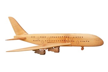 Большая МОДЕЛЬ деревянного пассажирского самолета Airbus