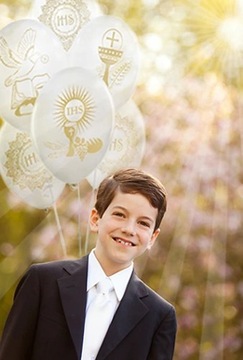 Набор для причастия Воздушные шары для причастия Персонализированный баннер Имя ребенка Дорожка для стола