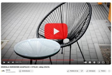 УДОБНОЕ САДОВОЕ СТУЛЬЕ АКАПУЛЬКО ЧЕРНАЯ САДОВАЯ МЕБЕЛЬ СТУЛ ИЗ ТЕХНОРОТАТА