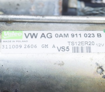0AM911023B STARTÉR VW PASSAT B7 362 1.4 TSI ECOFUEL 110KW