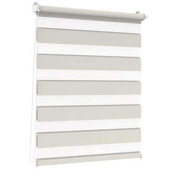 ROLETY DZIEŃ NOC WEWNĘTRZNE NA WYMIAR BEZINWAZYJNE 76x140CM JASNY SZARY