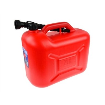 Kanister plastyk 20L + lejek Geko