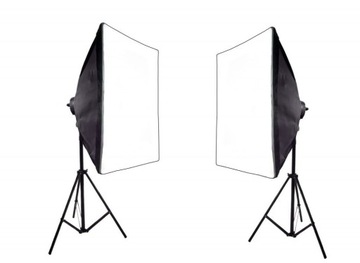 Lampa SOFTBOX światła ciągłego 50x70cm 8x85W 230cm