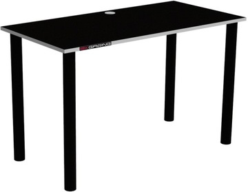 BIURKO GAMINGOWE KOMPUTEROWE CZARNY POPIEL 120x60