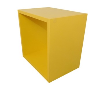 Полка желтая YELLOW 35x35x25 квадратная подвесная