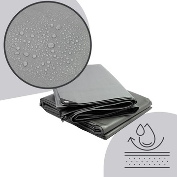 БРЕЗЕНТ ТОЛЩИНОЙ 3Х4М 210г УСИЛЕННЫЙ МОРОЗОСТОЙКИЙ ПРОЧНЫЙ УФ++