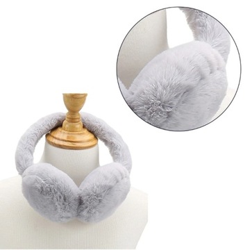 Furry Plush Ear Muffs for Little Girl Cold Weather