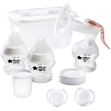 Tommee Tippee C2N Набір стартовий для годування грудьми з молоковідсмоктувачем - прозорий