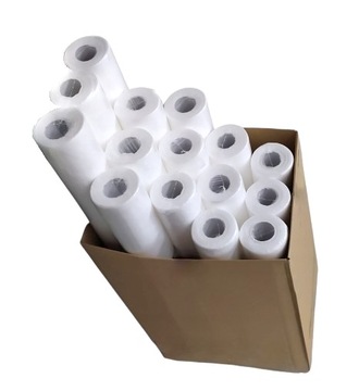 PODKŁADY włókninowe MEDYCZNE BIAŁE 60cm x 50m - KARTON 15 rolek