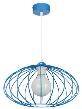 Lampa wisząca CORA niebieska żyrandol sufitowa lampy sufitowe do pokoju