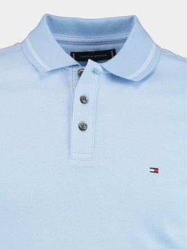 Koszulka polo męska slim fit TOMMY HILFIGER niebieska M