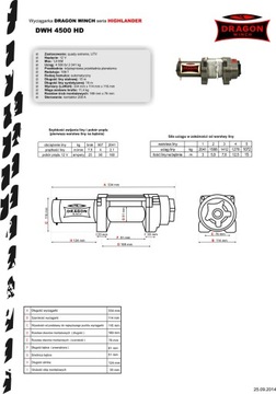 ЛЕБЕДКА DRAGON 4500 2.1T 12V ДЛЯ квадроцикла