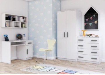Meble dziecięco młodzieżowe 4elementy biały