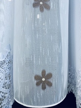 DELIKATNA FIRANA WOALOWA SZYTA NA MIARĘ ROYAL RF - LUZ I ELEGANCJA