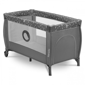 Дорожная кроватка Stefi Plus Grey White