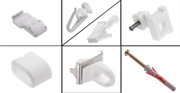 Алюминиевая рейка 200 см, Комплект одинарного карниза S200 Mardom