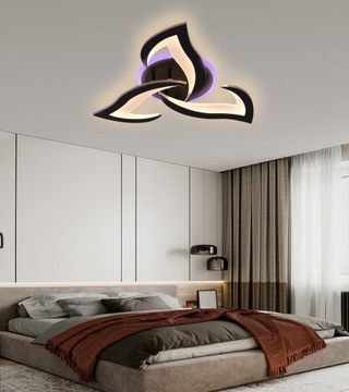 Nowoczesna Lampa Sufitowa RGB Plafon LED z Pilotem