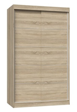 NOWOCZESNA SZAFA IGA 120CM Z DRZWIAMI PRZESUWNYMI DĄB SONOMA