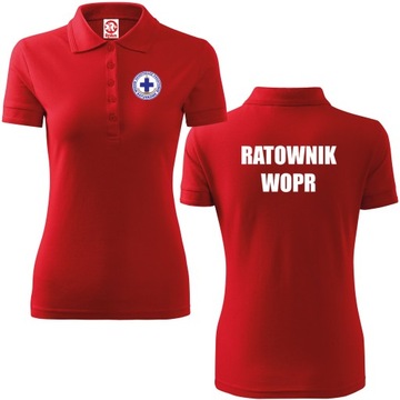 Koszulka Polo polówka RATOWNIK WOPR Damska